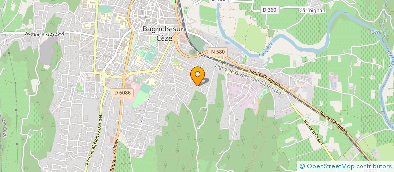 localisation de l'entreprise MADAME MARIE-FRANCE RECZEK  BAGNOLS-SUR-CEZE