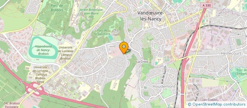 localisation de l'entreprise MADAME MARIE FRANCE REINHARDT  VANDUVRE-LES-NANCY