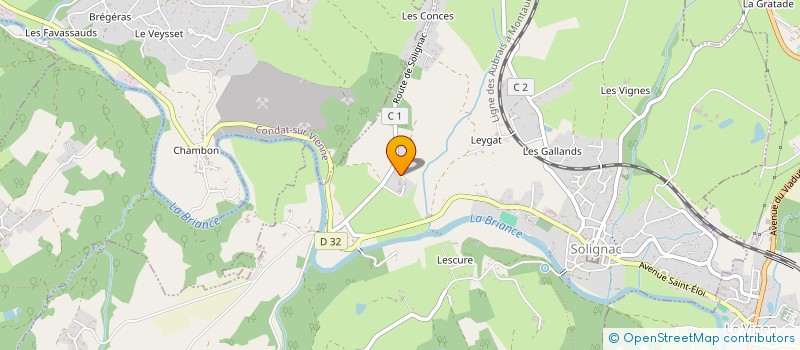 localisation de l'entreprise MADAME MARIE FRANCE REMOUE  SOLIGNAC