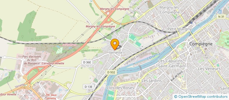 localisation de l'entreprise MADAME MARIE-FRANCE REUET  VENETTE