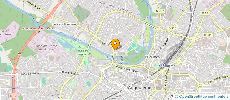 localisation de l'entreprise MADAME MARIE FRANCE RIBONDIN à ANGOULEME