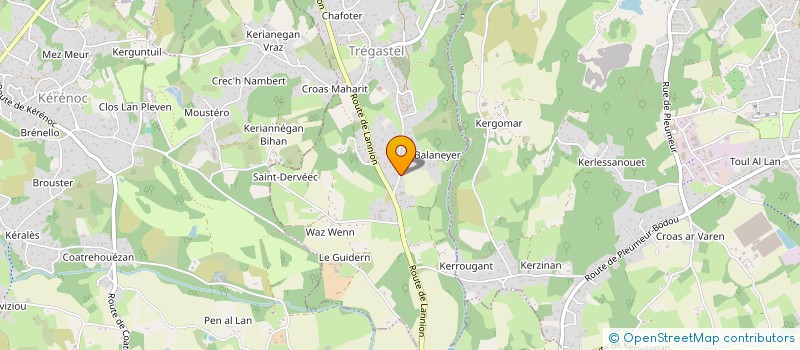 localisation de l'entreprise MADAME MARIE-FRANCE RIOU  TREGASTEL