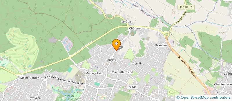 localisation de l'entreprise MADAME MARIE-FRANCE ROBERT  SAINT-PALAIS-SUR-MER