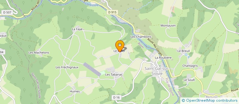 localisation de l'entreprise MADAME MARIE FRANCE ROCHE  SAINT-GAL-SUR-SIOULE