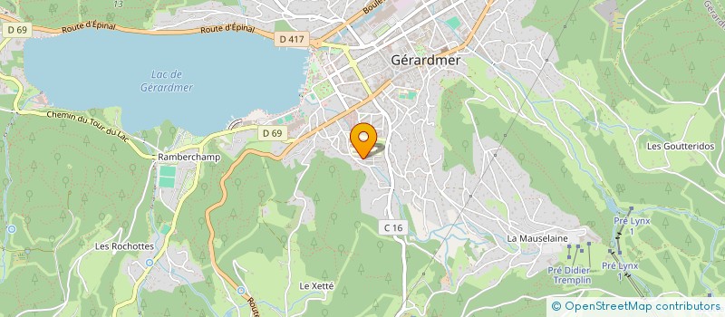 localisation de l'entreprise MADAME MARIE FRANCE ROTH  GERARDMER