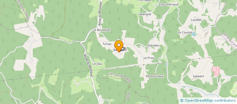 localisation de l'entreprise MADAME MARIE-FRANCE ROUCHON  SAINT ANDRE D'ALLAS