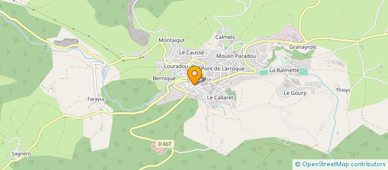 localisation de l'entreprise MADAME MARIE-FRANCE SALLES  LACAUNE