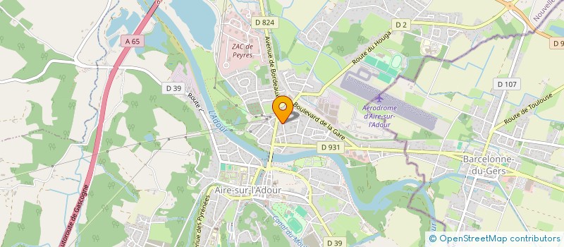 localisation de l'entreprise MADAME MARIE-FRANCE SANTIAGO  AIRE-SUR-L'ADOUR