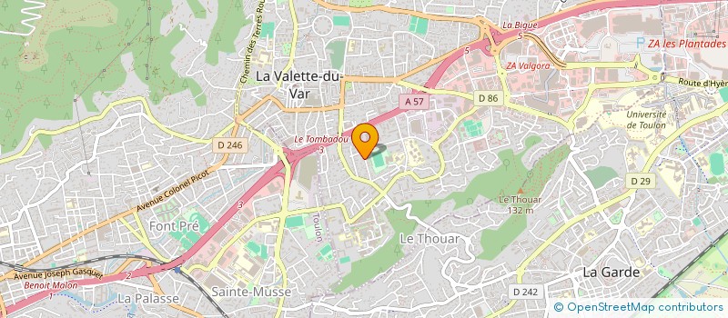 localisation de l'entreprise MADAME MARIE-FRANCE SCHMOUTZ  LA VALETTE-DU-VAR