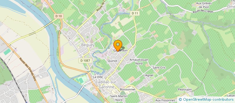 localisation de l'entreprise MADAME MARIE-FRANCE TEYSSIER  CADILLAC-SUR-GARONNE