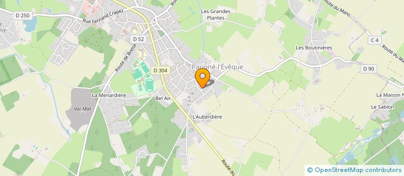 localisation de l'entreprise MADAME MARIE-FRANCE THIBAULT à PARIGNE-L'EVEQUE