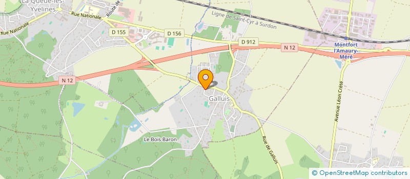 localisation de l'entreprise MADAME MARIE-FRANCE THOMAS  GALLUIS