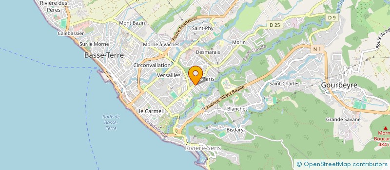 localisation de l'entreprise MADAME MARIE-FRANCE TINEDOR à BASSE-TERRE