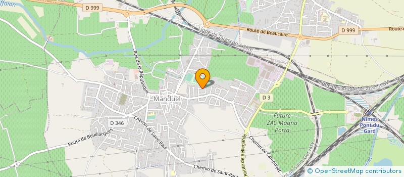 localisation de l'entreprise MADAME MARIE-FRANCE TOUSSAINT  MANDUEL