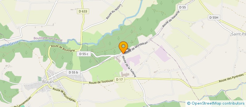 localisation de l'entreprise MADAME MARIE-FRANCE TOUZANNE  BLAJAN