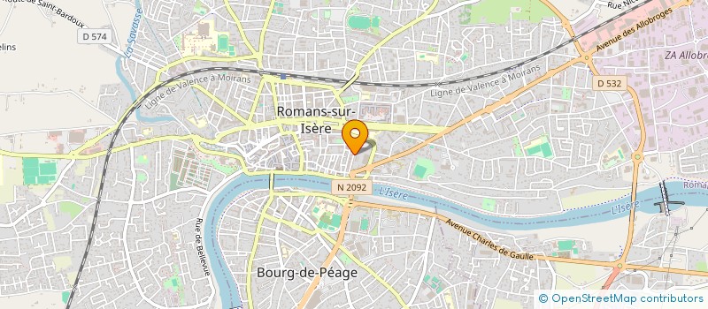 localisation de l'entreprise MADAME MARIE-FRANCE TROULLIER à ROMANS-SUR-ISERE