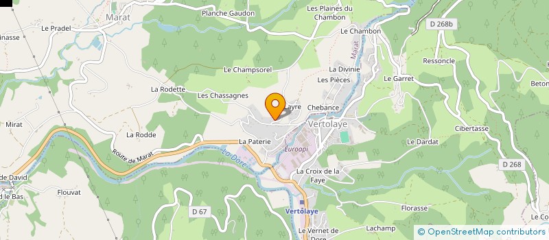 localisation de l'entreprise MADAME MARIE FRANCE TRUCHET à BERTIGNAT