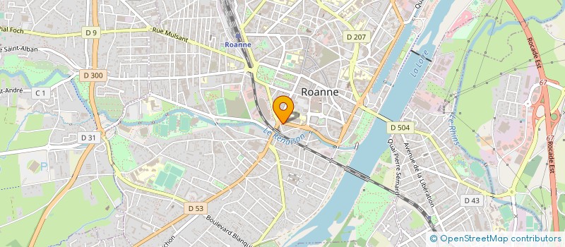 localisation de l'entreprise MADAME MARIE-FRANCE VILLARS  ROANNE