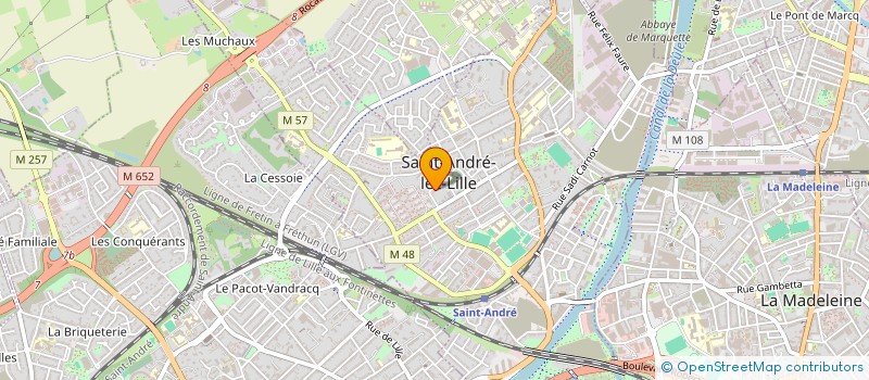 localisation de l'entreprise MADAME MARIE-FRANCE WOJCIK  SAINT-ANDRE-LEZ-LILLE