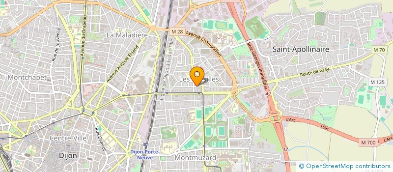 localisation de l'entreprise MADAME MARIE FRANCOIS à DIJON