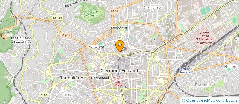 localisation de l'entreprise MADAME MARIE-FRANCOISE AURE  CLERMONT-FERRAND