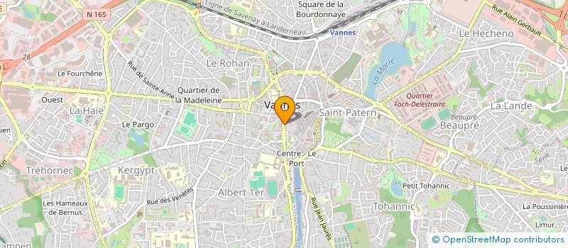 localisation de l'entreprise MADAME MARIE-FRANCOISE BAUGE à VANNES