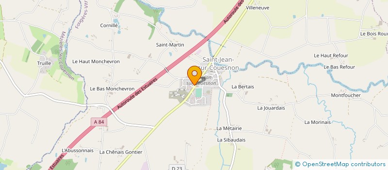 localisation de l'entreprise MADAME MARIE-FRANCOISE BERTIN  RIVES-DU-COUESNON