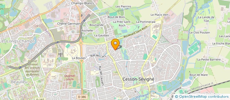 localisation de l'entreprise MADAME MARIE-FRANCOISE BIGOT  CESSON-SEVIGNE