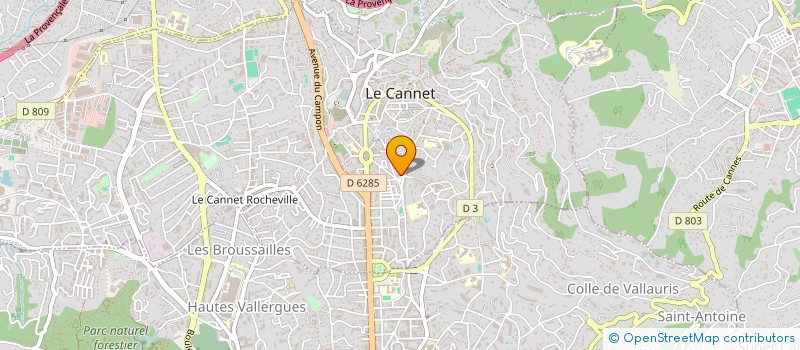 localisation de l'entreprise MADAME MARIE FRANCOISE BONNAFOUS à LE CANNET