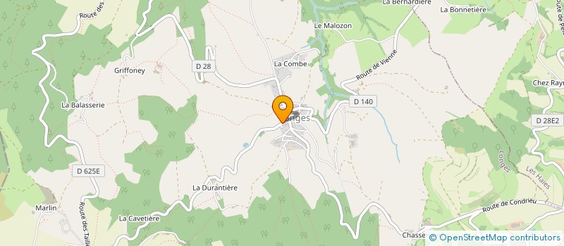 localisation de l'entreprise MADAME MARIE-FRANCOISE BONNARD  LONGES