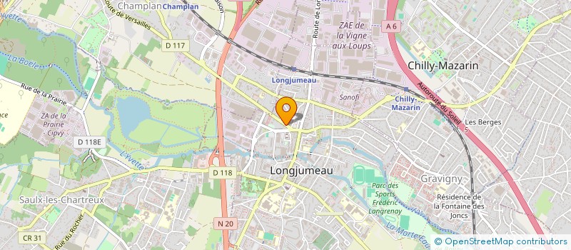 localisation de l'entreprise MADAME MARIE-FRANCOISE BOUBOL à LONGJUMEAU