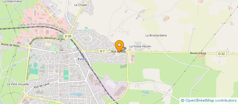 localisation de l'entreprise MADAME MARIE FRANCOISE BRAULT  EVRON