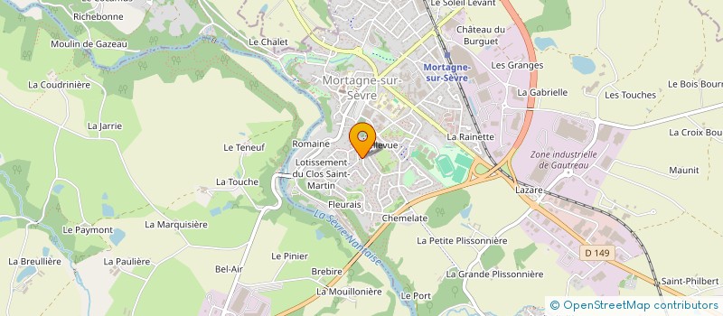 localisation de l'entreprise MADAME MARIE-FRANCOISE BRUN à MORTAGNE-SUR-SEVRE