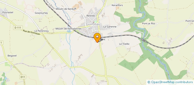 localisation de l'entreprise MADAME MARIE FRANCOISE CABON  GUIMILIAU