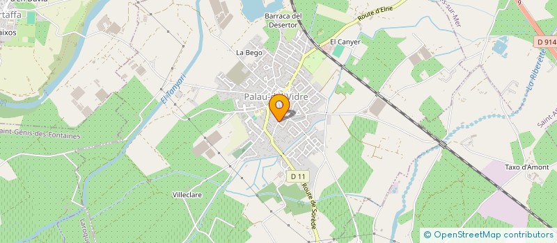 localisation de l'entreprise MADAME MARIE-FRANCOISE CENTENE  PALAU-DEL-VIDRE