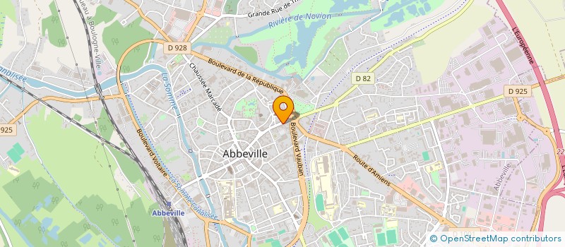 localisation de l'entreprise MADAME MARIE FRANCOISE CLEMENT à ABBEVILLE