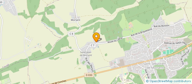 localisation de l'entreprise MADAME MARIE-FRANCOISE COURTONNE  SAINT-SEBASTIEN-DE-MORSENT