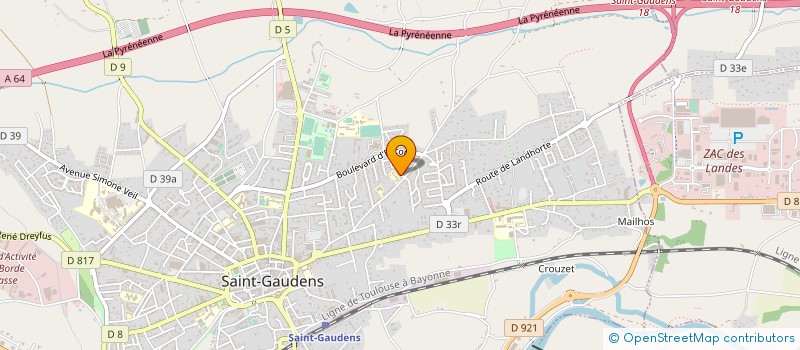 localisation de l'entreprise MADAME MARIE-FRANCOISE DEDIEU à SAINT-GAUDENS