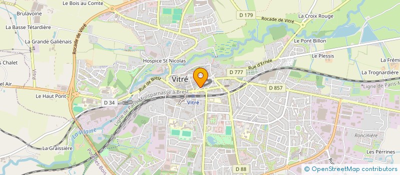 localisation de l'entreprise MADAME MARIE-FRANCOISE DESSINET  VITRE