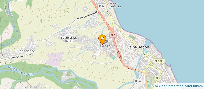 localisation de l'entreprise MADAME MARIE FRANCOISE DOMBARD  SAINT-BENOIT
