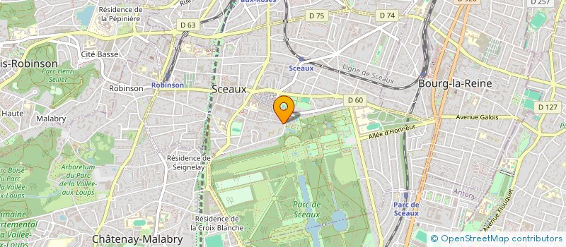 localisation de l'entreprise MADAME MARIE-FRANCOISE DURAND à SCEAUX