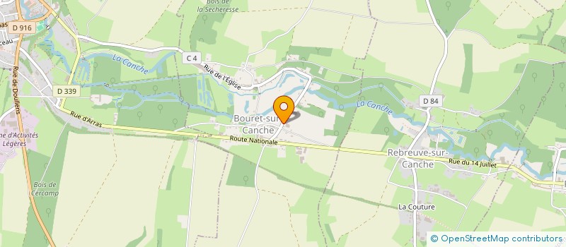 localisation de l'entreprise MADAME MARIE-FRANCOISE FERRETTI  BOURET-SUR-CANCHE