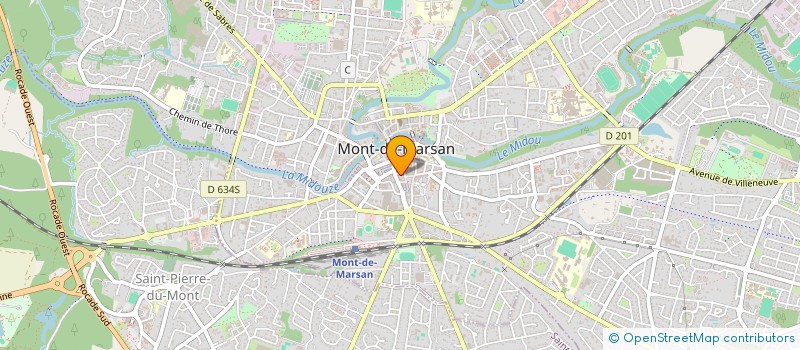 localisation de l'entreprise MADAME MARIE-FRANCOISE GALY  MONT-DE-MARSAN