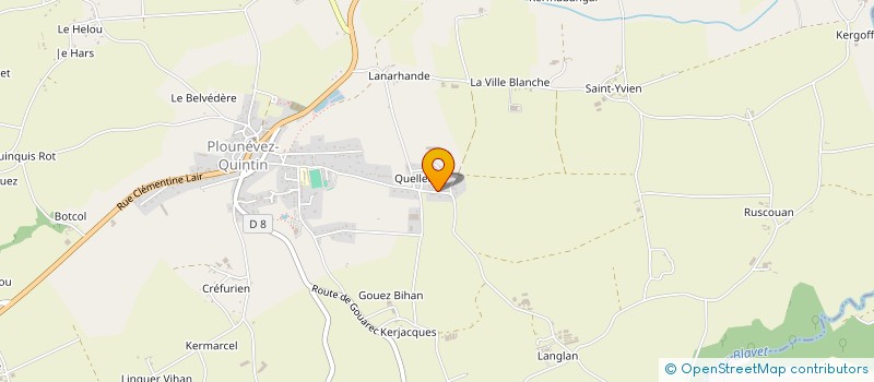 localisation de l'entreprise MADAME MARIE-FRANCOISE GROIGNO  PLOUNEVEZ QUINTIN