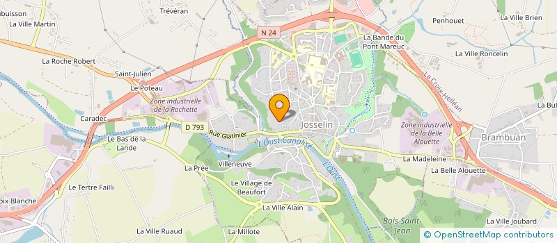 localisation de l'entreprise MADAME MARIE-FRANCOISE GUILLO  JOSSELIN