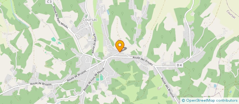 localisation de l'entreprise MADAME MARIE FRANCOISE HEZELY  COURSAC