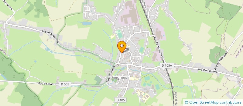 localisation de l'entreprise MADAME MARIE FRANCOISE HOLLEBECQ  FEIGNIES