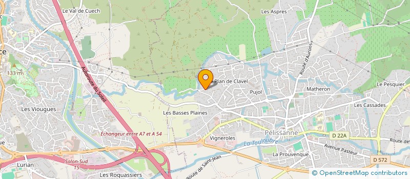 localisation de l'entreprise MADAME MARIE FRANCOISE HUBERT à PELISSANNE