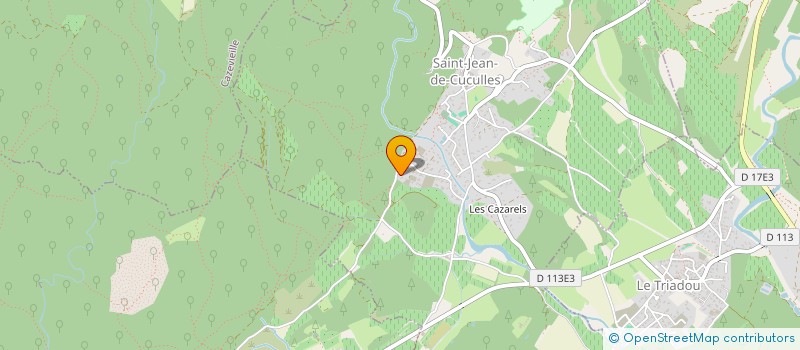 localisation de l'entreprise MADAME MARIE FRANCOISE JACQUIN  SAINT-JEAN-DE-CUCULLES