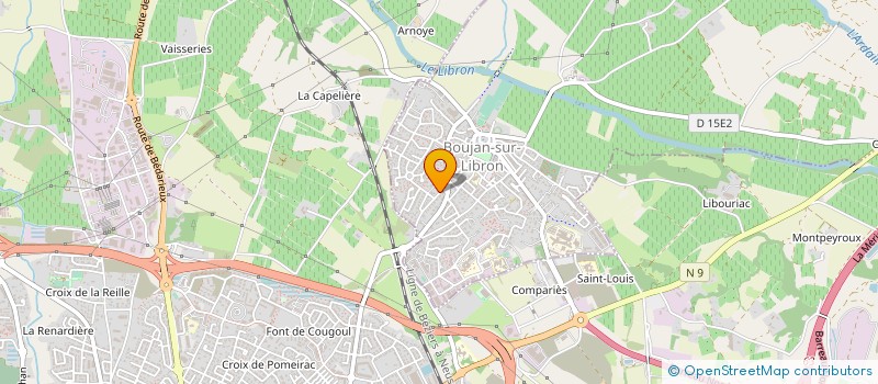 localisation de l'entreprise MADAME MARIE-FRANCOISE LAGARRIGUE  BOUJAN-SUR-LIBRON